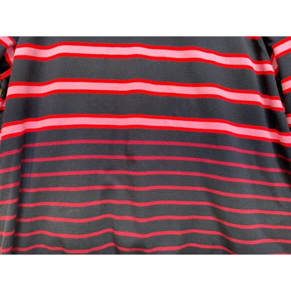 Talbots Woman Striped Knit Sweater 3X Navy & Red Mature - Picture 4 of 10